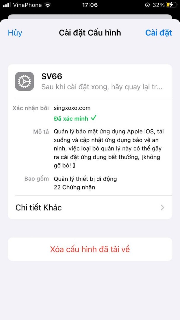 Cài đặt ứng dụng về điện thoại