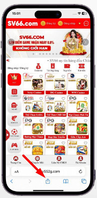 Chọn link tải app cho IOS