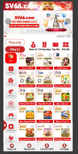 Chọn mục Tải app ở trang chủ