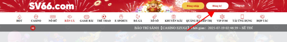 Nhấn chọn mục “Đăng ký”